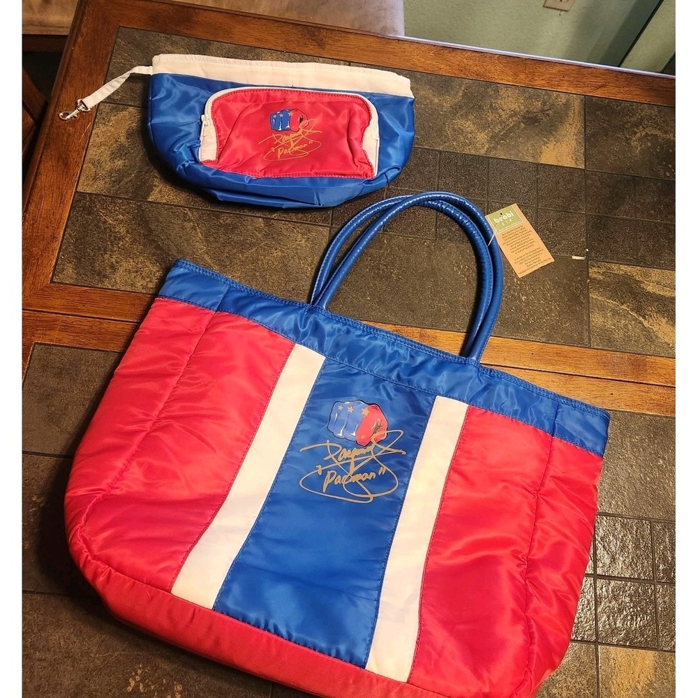 Manny PACQUIAO "PACQMAN" Travel Tote Bag Set‎ Beabi Limited Artist Edition 2011